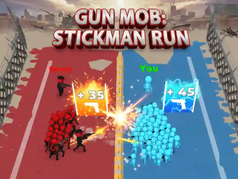 Trò chơi Gun Mob: Stickman Run trực tuyến