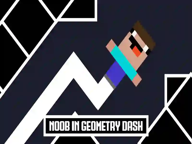 Trò chơi Noob trong Dash hình học trực tuyến