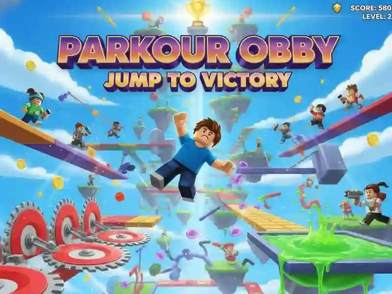 Trò chơi Parkour Obby Bước tới chiến thắng trực tuyến