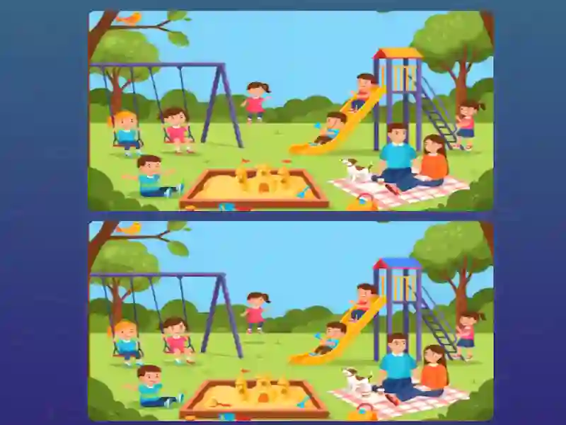 Trò chơi Phát hiện sự khác biệt khác biệt 1 trực tuyến