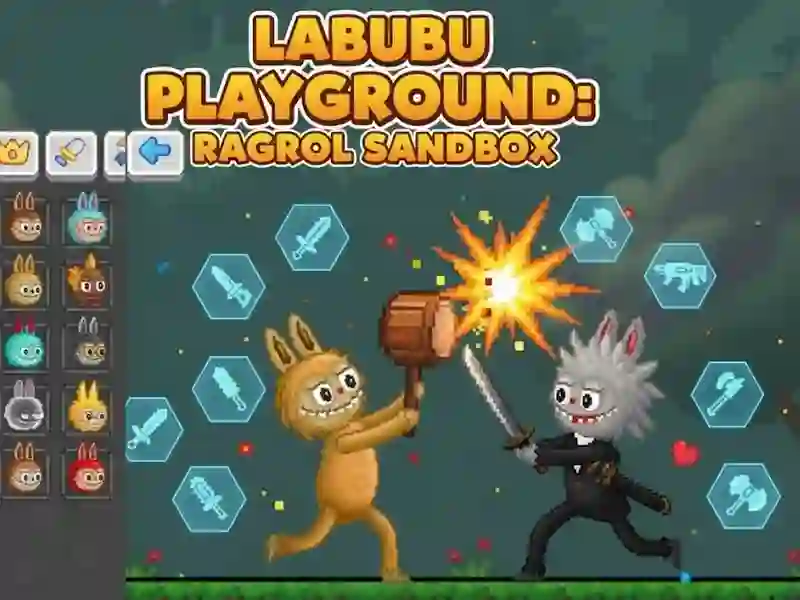 Trò chơi Sân chơi Labubu: Hộp cát Ragdoll trực tuyến