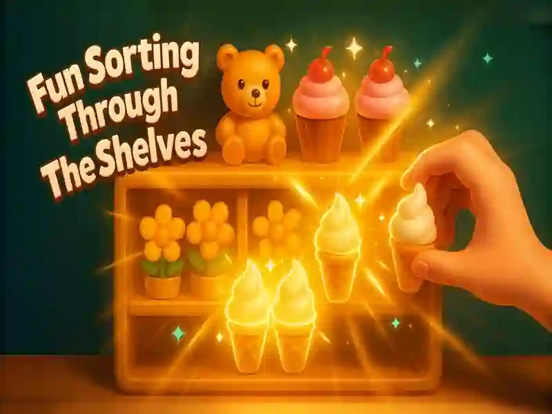 Trò chơi Vui vẻ phân loại qua các kệ trực tuyến