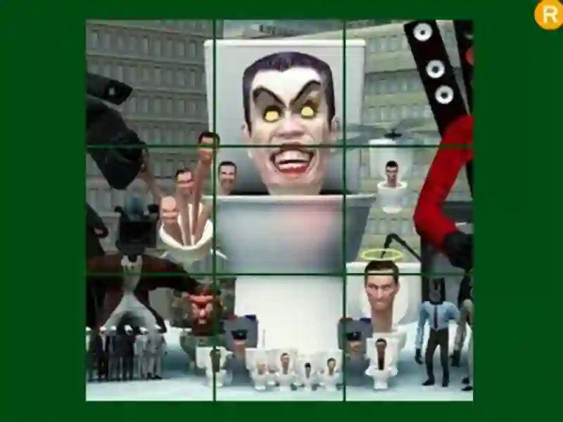 Trò chơi Câu đố trượt vệ sinh skibidi trực tuyến