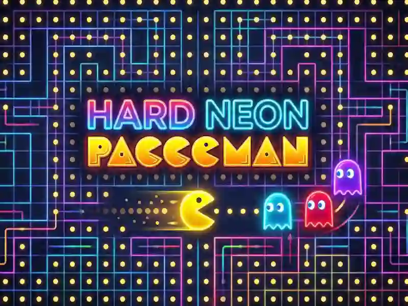 Trò chơi Paccoman neon cứng trực tuyến