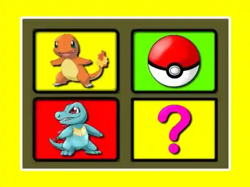 Trò chơi Thời gian bộ nhớ Pokemon trực tuyến