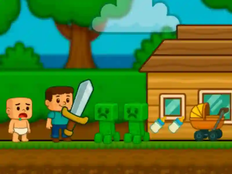 Trò chơi Em bé noob giúp đỡ! Steve trực tuyến Trò chơi Em bé noob giúp đỡ! Steve trực tuyến