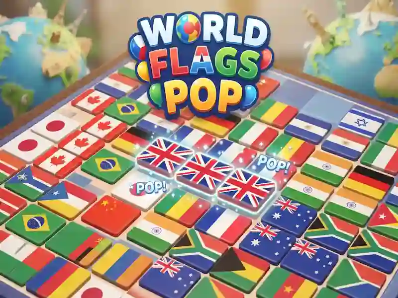 Trò chơi World Flags Pop trực tuyến