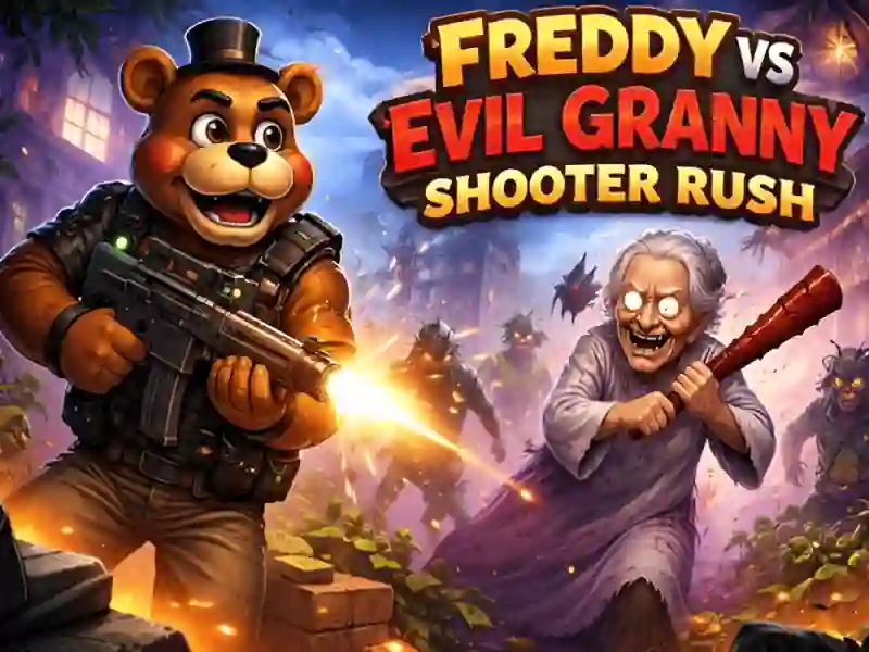 Trò chơi Freddy vs Evil Granny Bắn súng Rush trực tuyến
