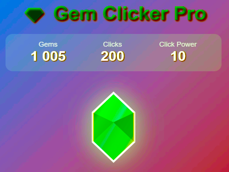 Trò chơi Gem clicker pro trực tuyến