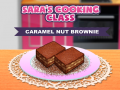 Trò chơi Lớp Nấu Ăn của Sara: Bánh Brownie Hạt Nỉ Karamel trực tuyến