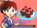 Trò chơi Lớp nấu ăn của Sara: Bánh cupcake sô cô la mâm xôi trực tuyến