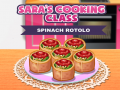 Trò chơi Lớp Nấu Ăn của Sara: Rotolo Rau Bina trực tuyến