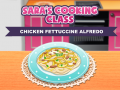 Trò chơi Lớp Nấu Ăn của Sara: Mì Fettuccine Alfredo Gà trực tuyến