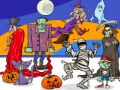 Trò chơi Tìm 5 sự khác biệt Halloween trực tuyến
