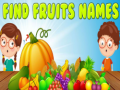 Trò chơi Tìm tên trái cây trực tuyến