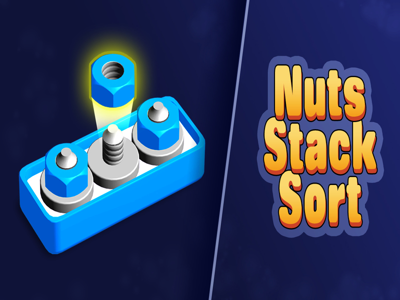Trò chơi Sắp xếp ngăn xếp hạt: Nuts & Bu lông trực tuyến