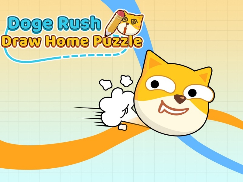 Trò chơi Doge Rush vẽ câu đố về nhà trực tuyến