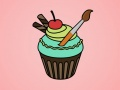 Trò chơi Tô màu Bánh Cupcake Ngon trực tuyến