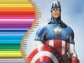 Trò chơi Sách tô màu cho Captain America trực tuyến