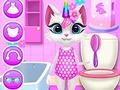 Trò chơi Chăm Sóc Hằng Ngày cho Mèo Con Unicorn trực tuyến