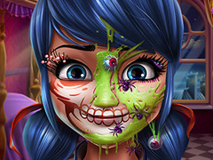 Trò chơi Cô Gái Chấm Halloween Trang Điểm trực tuyến
