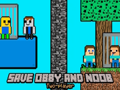 Trò chơi Cứu Obby và Noob Hai Người Chơi trực tuyến