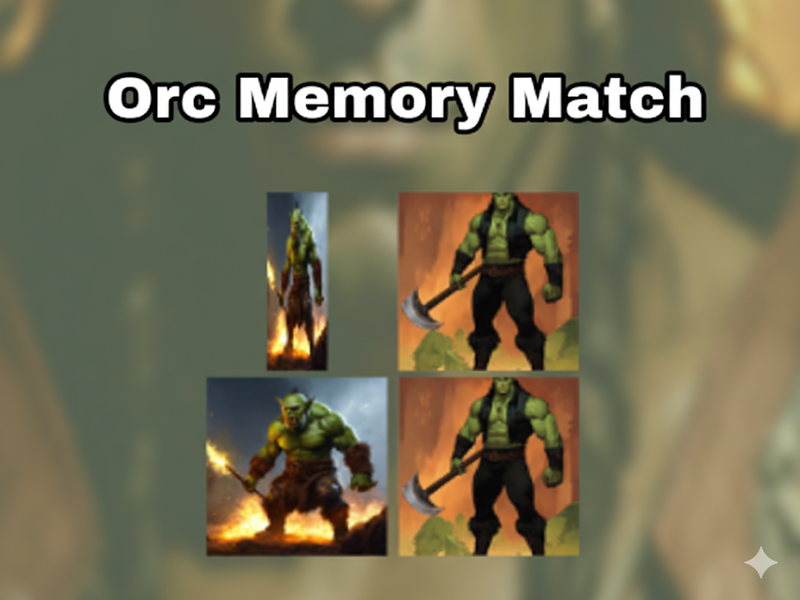Trò chơi Trận đấu bộ nhớ ORC trực tuyến