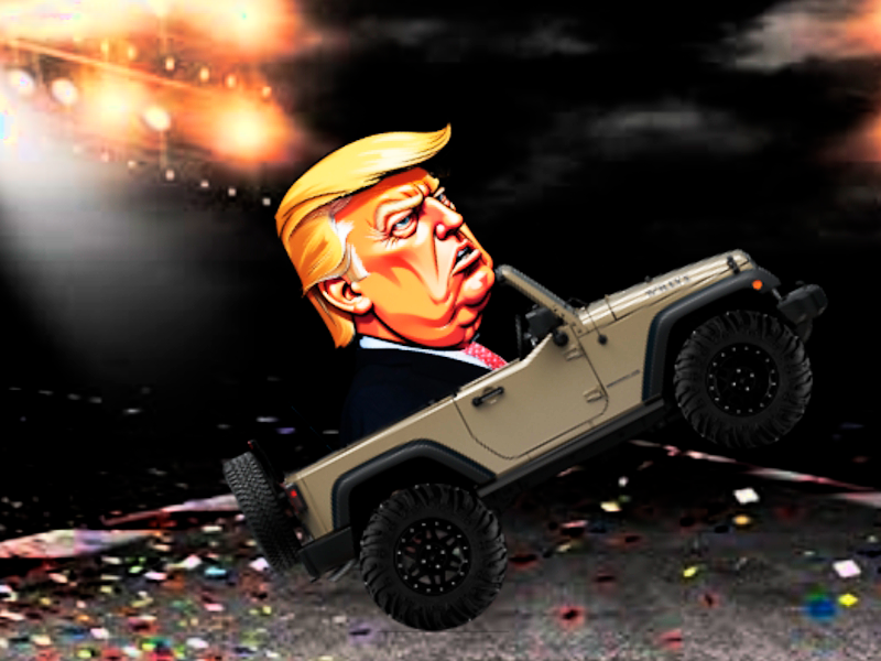 Trò chơi Thử thách bánh xe của Trump trực tuyến
