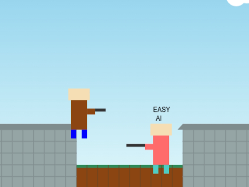 Trò chơi Snipers trên sân thượng Minecraft trực tuyến